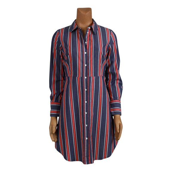Forever 21 Striped Shirt Dress - Picture 1 of 16